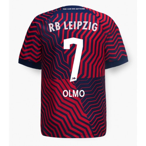 RB Leipzig Dani Olmo #7 Gostujuci Dres 2023-24 Kratak Rukav